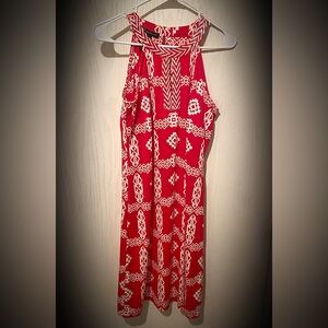 Dress- red & white NWT